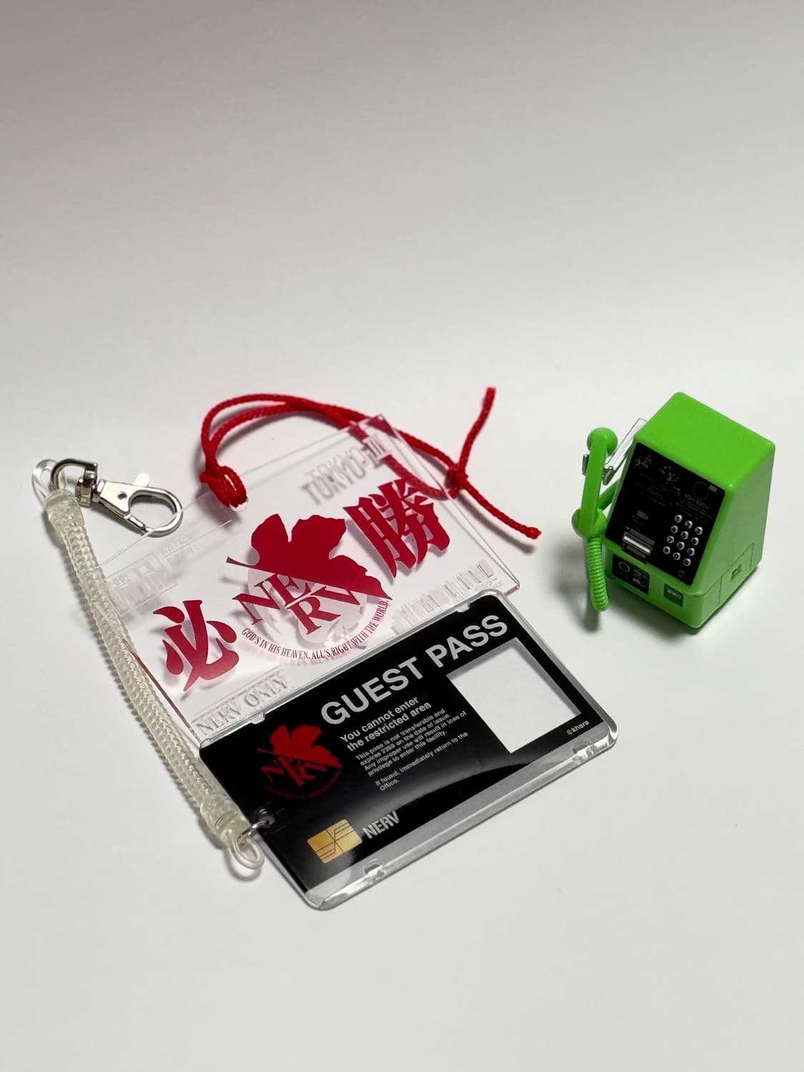 에반게리온 에마&카드 케이스&신지 공중전화기 상품이미지1