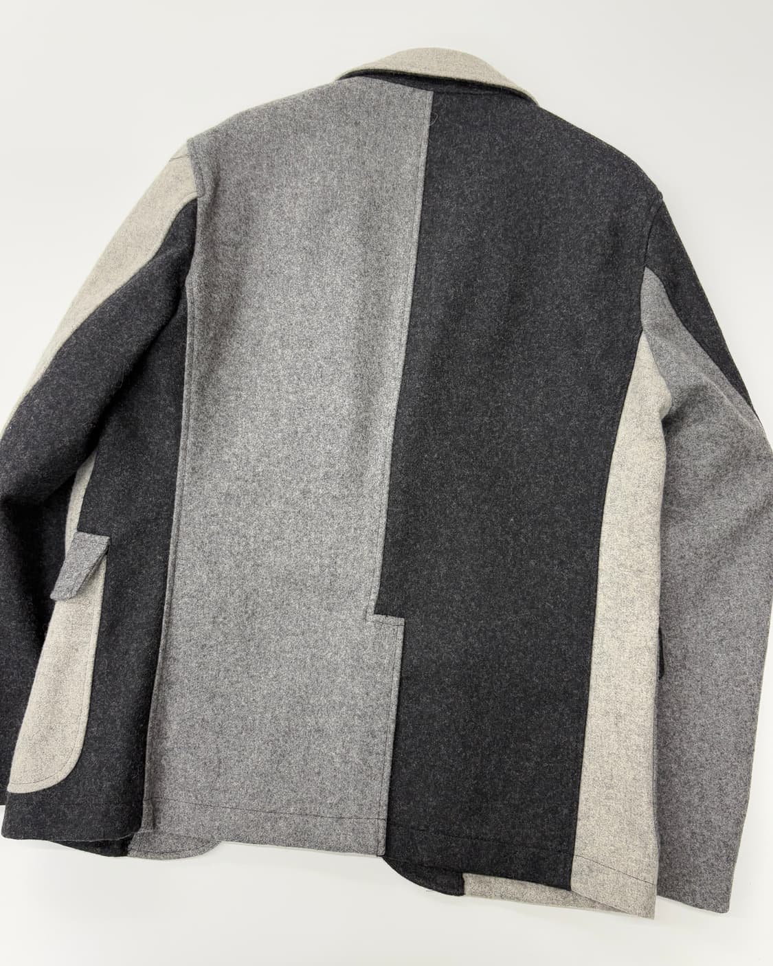 Woolrich 울리치 컬러블럭 투버튼 울 블레이져 상품이미지4
