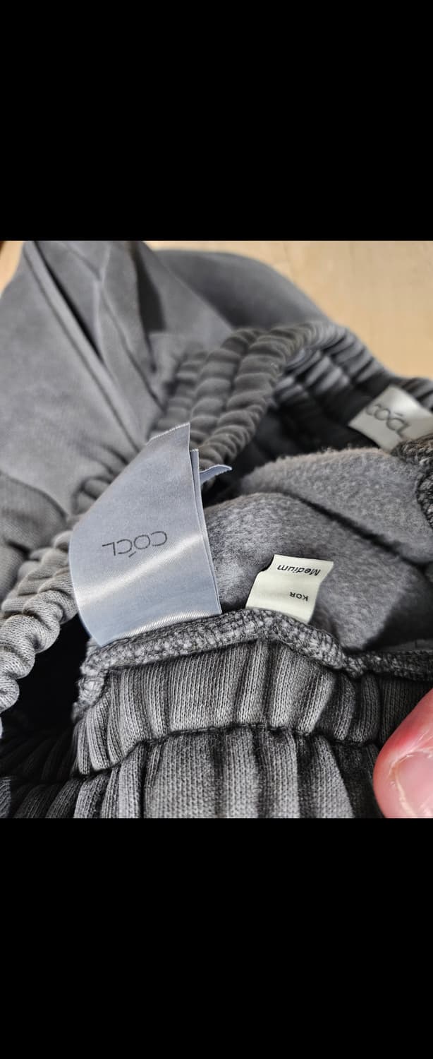 커스텀어클락 기모 피그먼트 와이드 조거 팬츠 M 상품이미지5