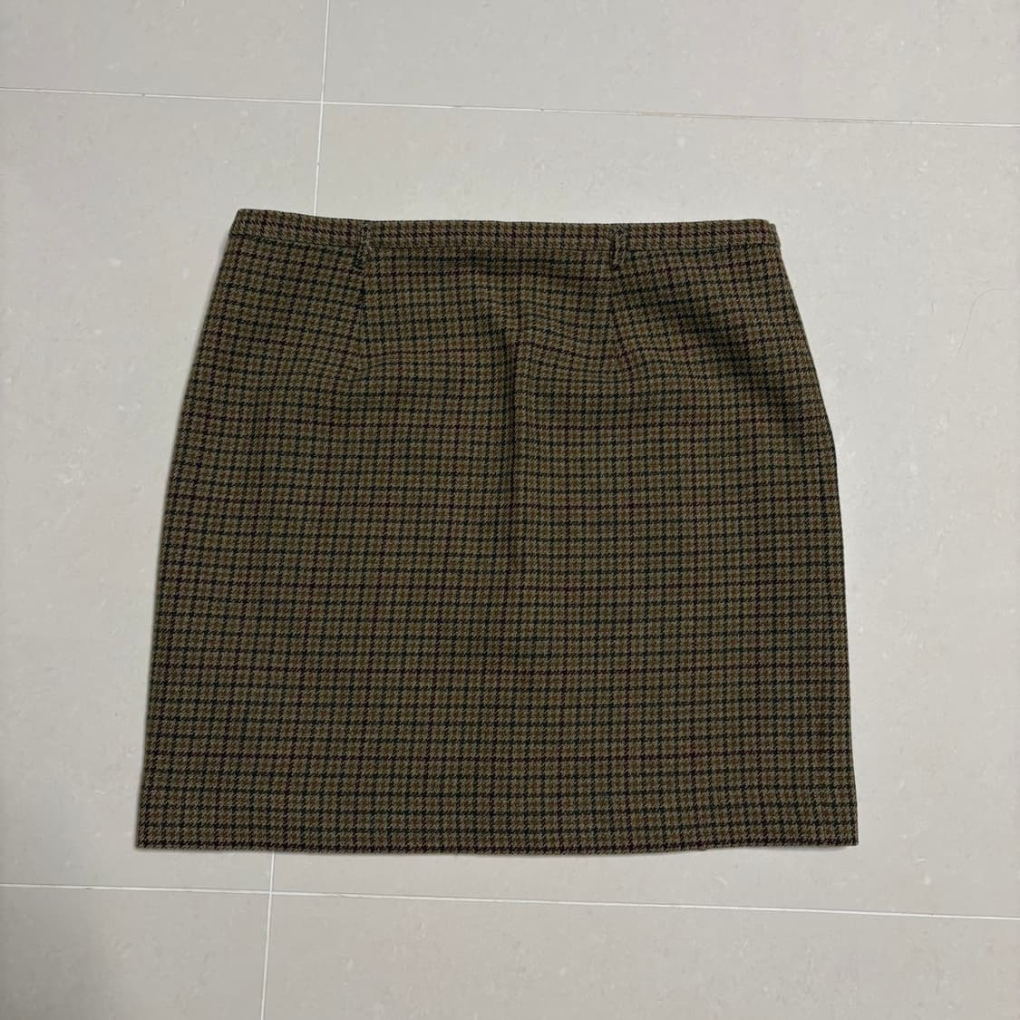 정품 폴로 랄프로렌 빈티지체크 랩 스커트 울 치마 30인치 상품이미지4