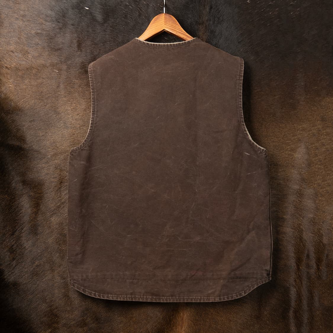 [XL] 칼하트 V26 샌드스톤 덕캔버스 쉐르파 라이닝 베스트  상품이미지4