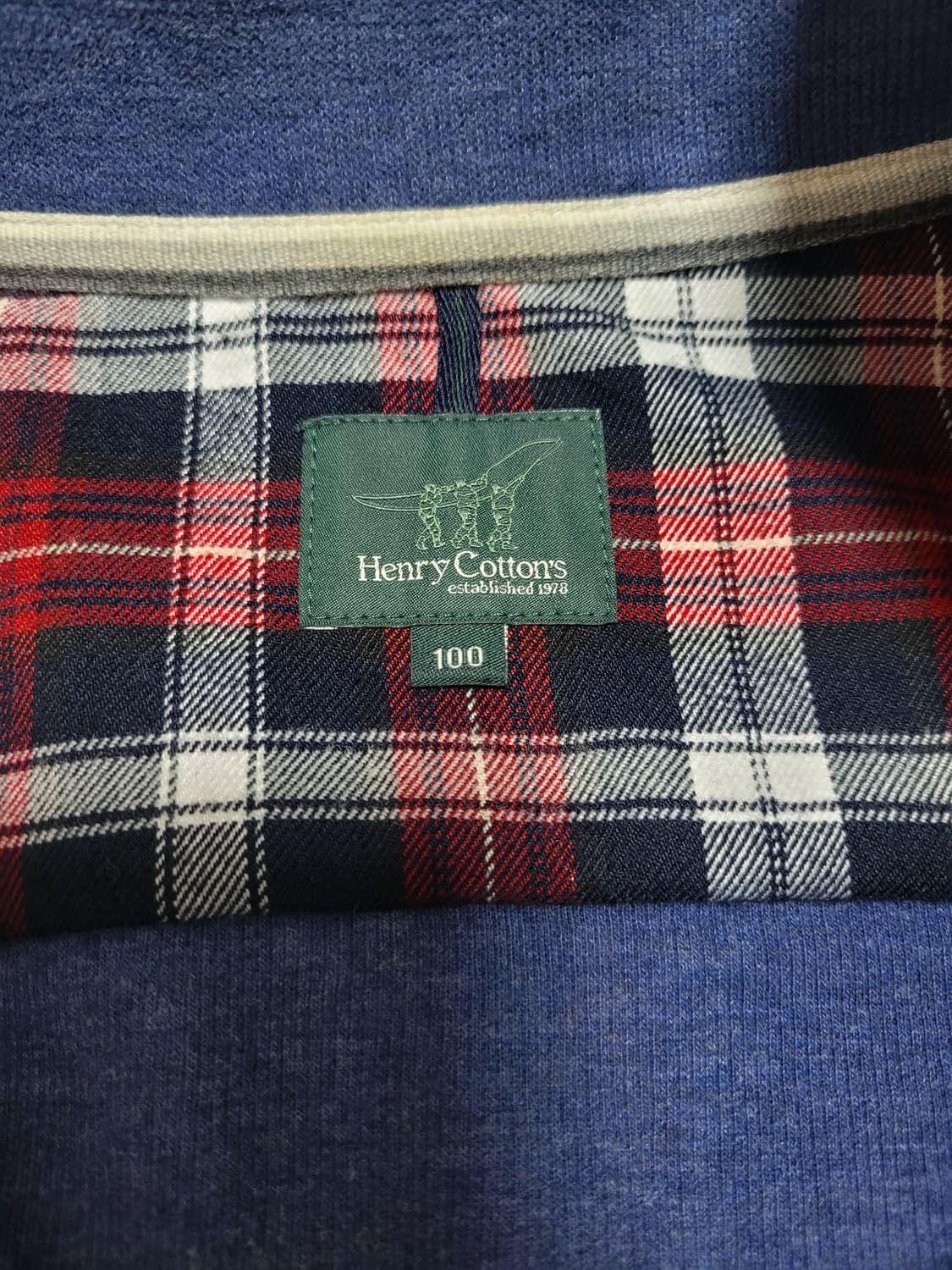 헨리코튼 울혼방 하프 지퍼버튼 업 티셔츠 95 상품이미지5