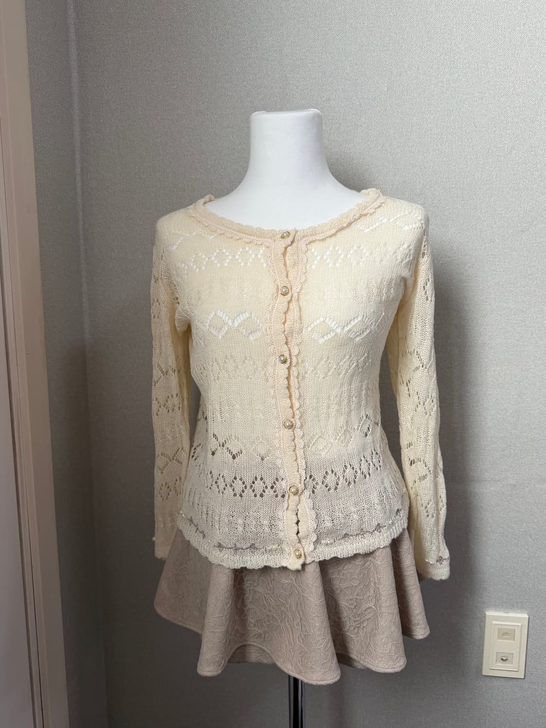 엑시즈팜 axes femme 모리걸 로걀 가디건  상품이미지1