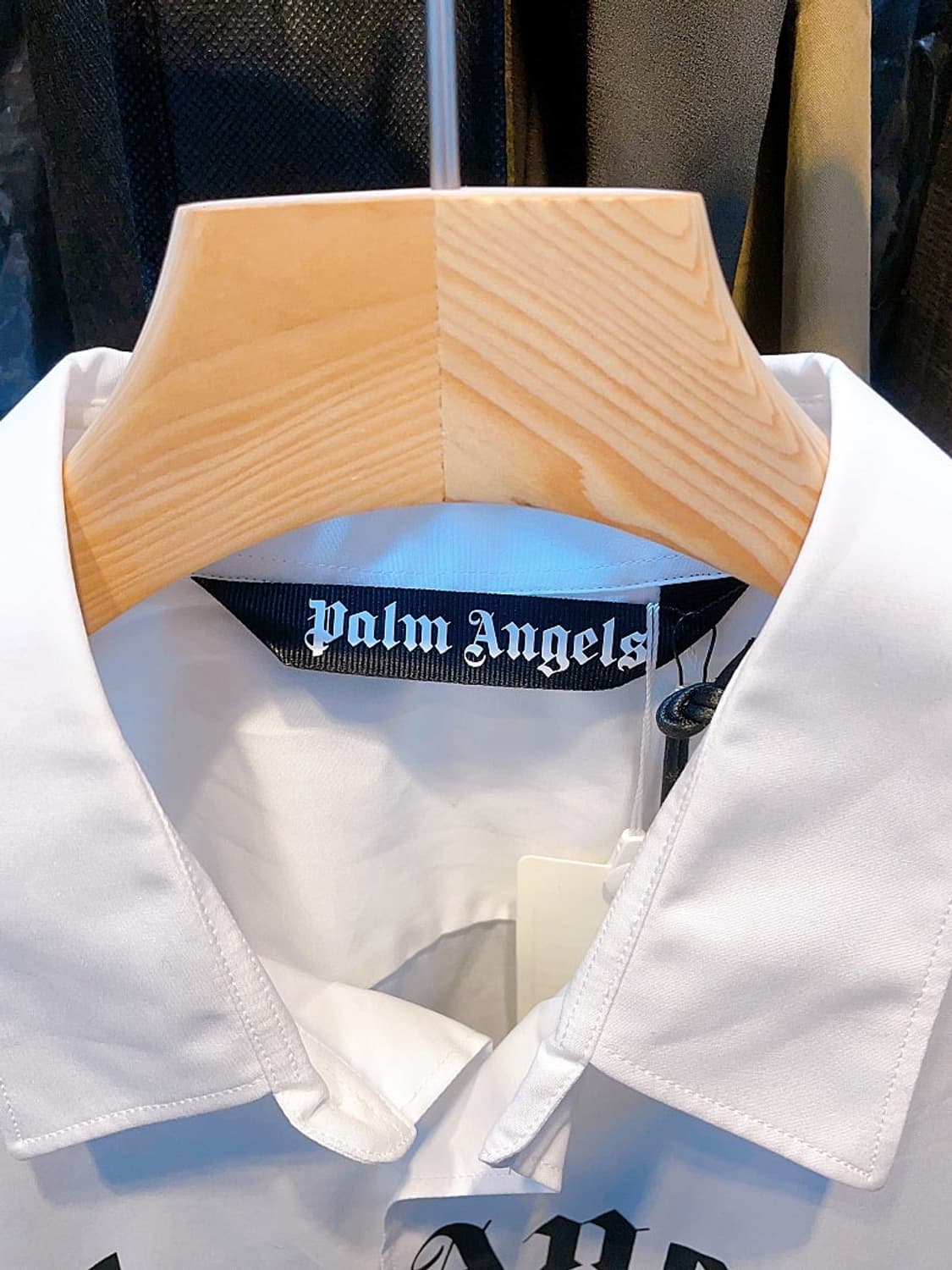 (정품/새상품) 팜 엔젤스 공용 레터링 화이트 셔츠 상품이미지3