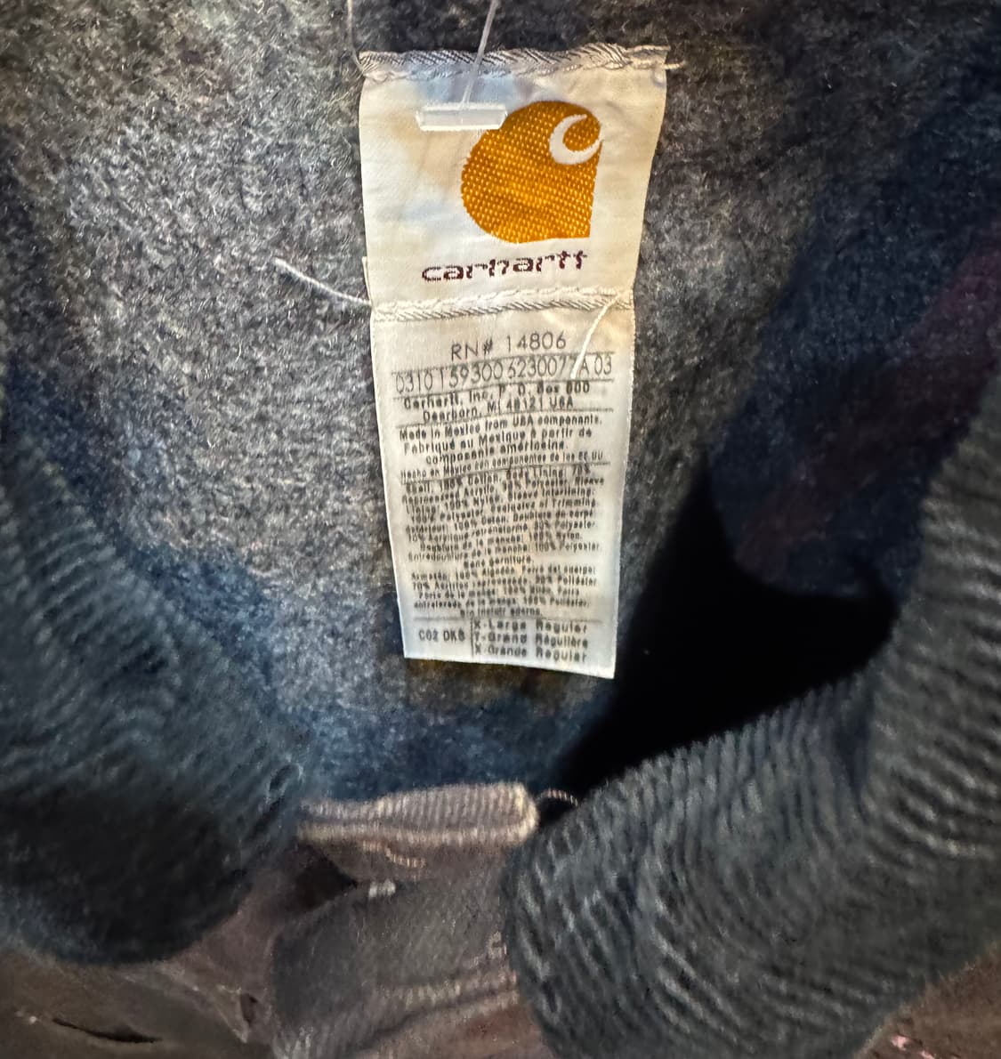 빈티지 칼하트 워크 초어 자켓 코트 XL (574) 상품이미지4