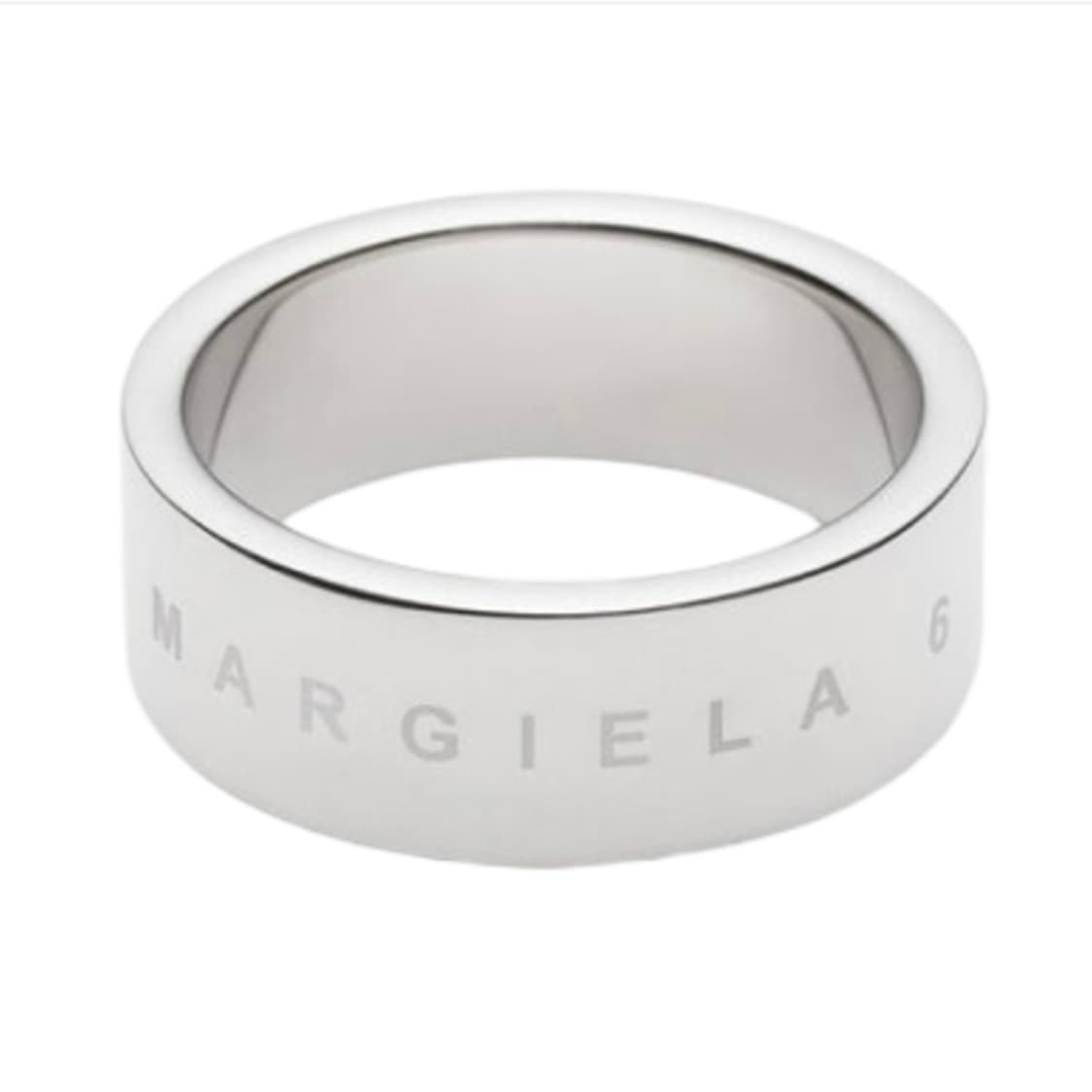 MM6 메종마르지엘라 미니멀 로고 링 실버 상품이미지1