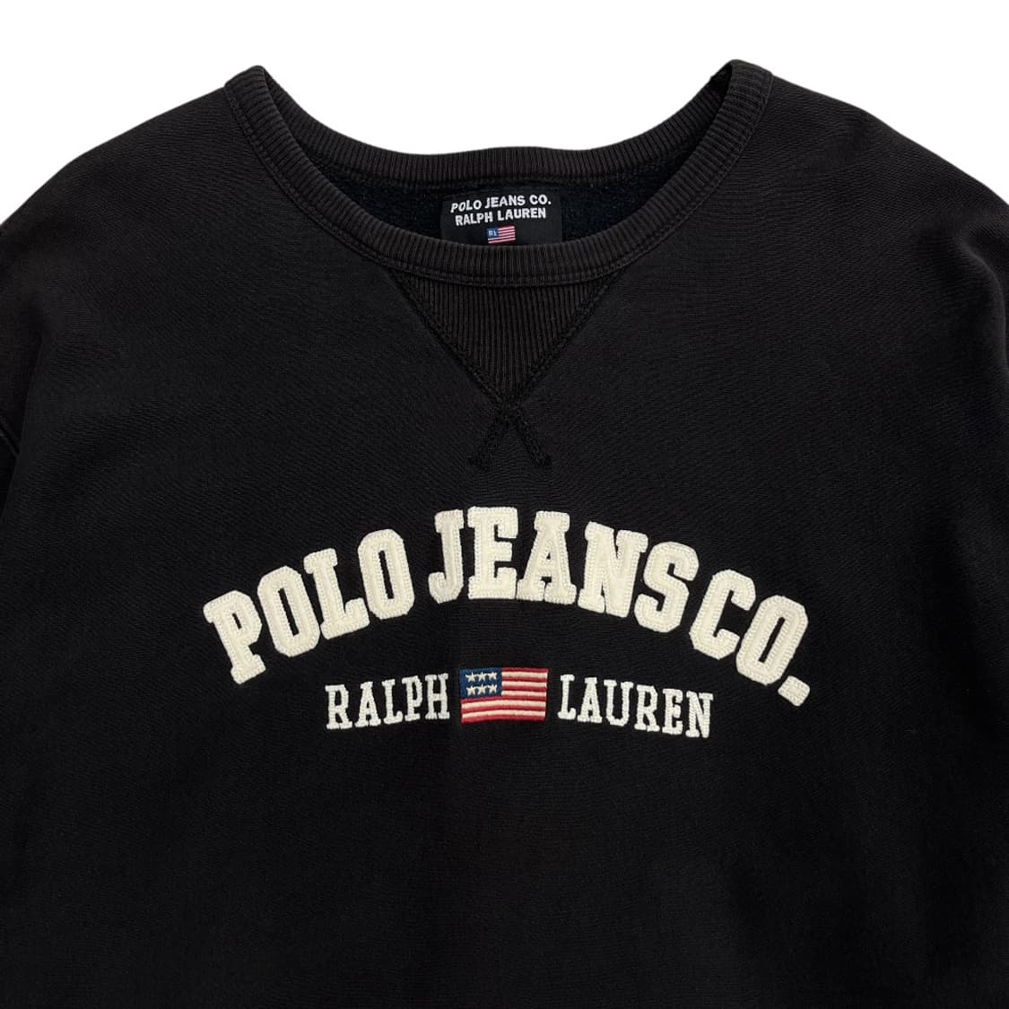 폴로 랄프로렌 usa 성조기 센터로고 차콜 맨투맨 XL 상품이미지4