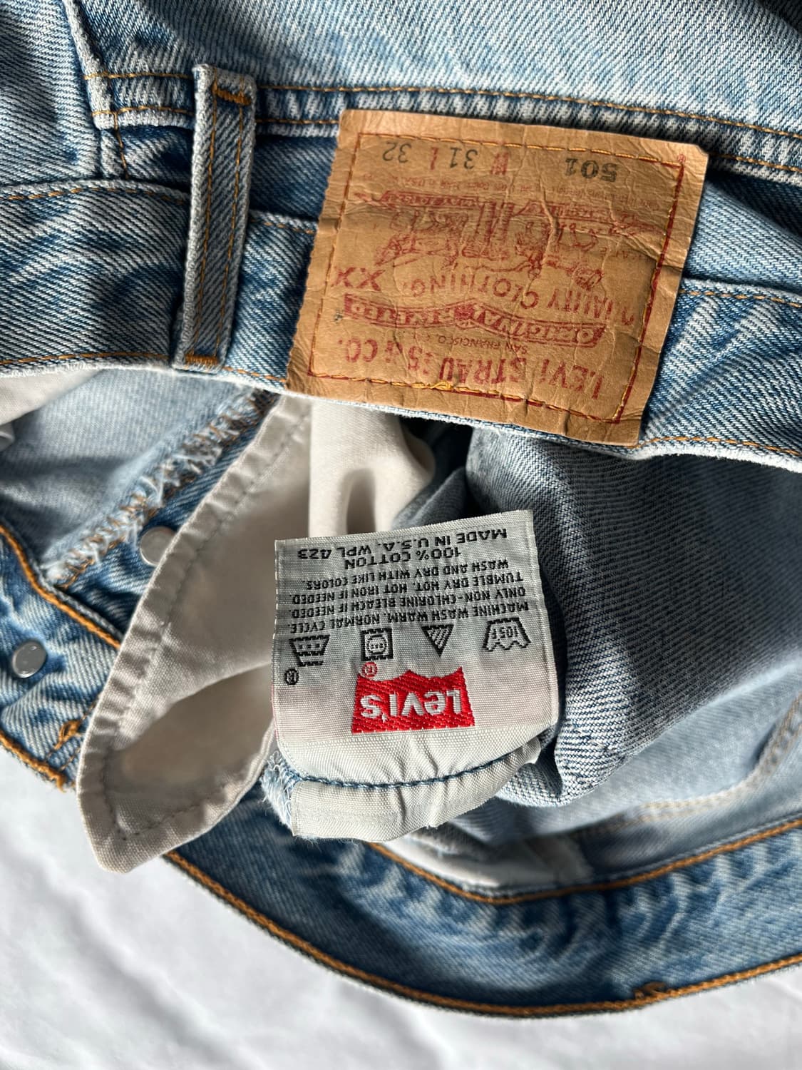 93 made in usa 리바이스 청바지 컷오프 상품이미지3