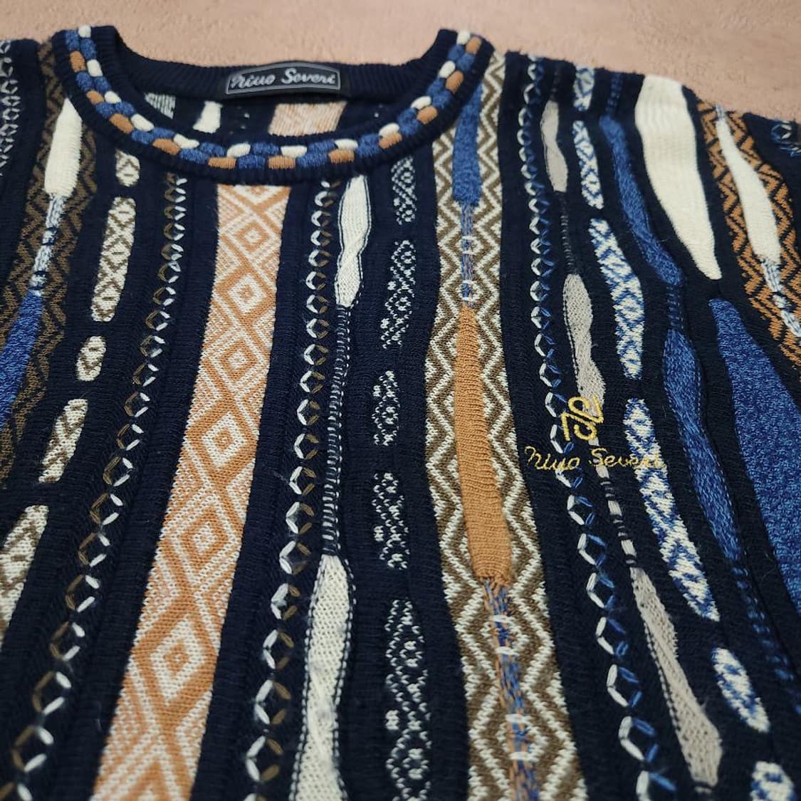 빈티지 쿠지 스타일 케이블 니트 상품이미지2