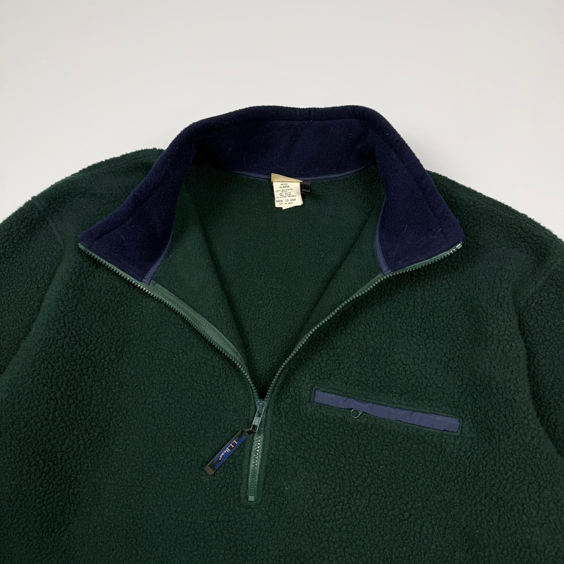 (115) 80s 엘엘빈 플리스 풀오버 다크그린 상품이미지6