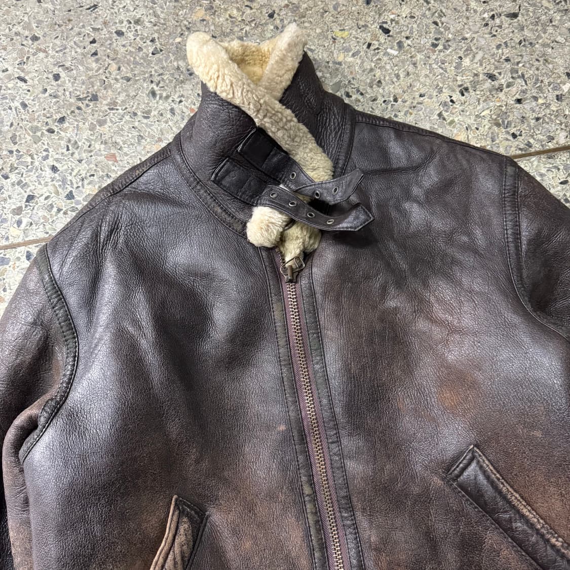 [XL] 양가죽 B3 무스탕 무통 자켓 상품이미지7