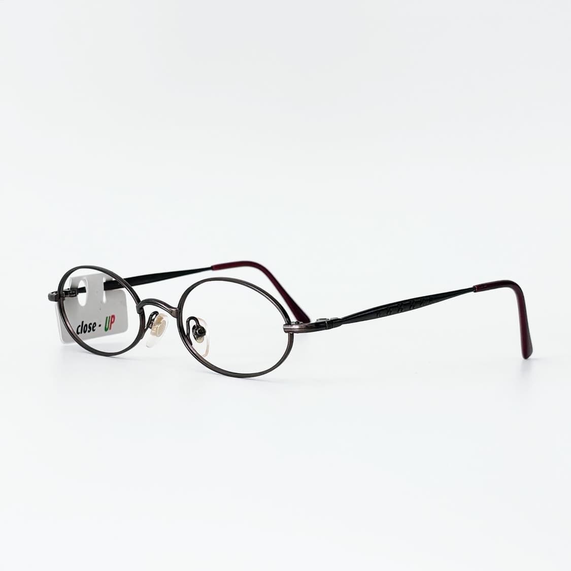 Close-up 브라운 오벌 메탈 데드스탁 빈티지안경 상품이미지2