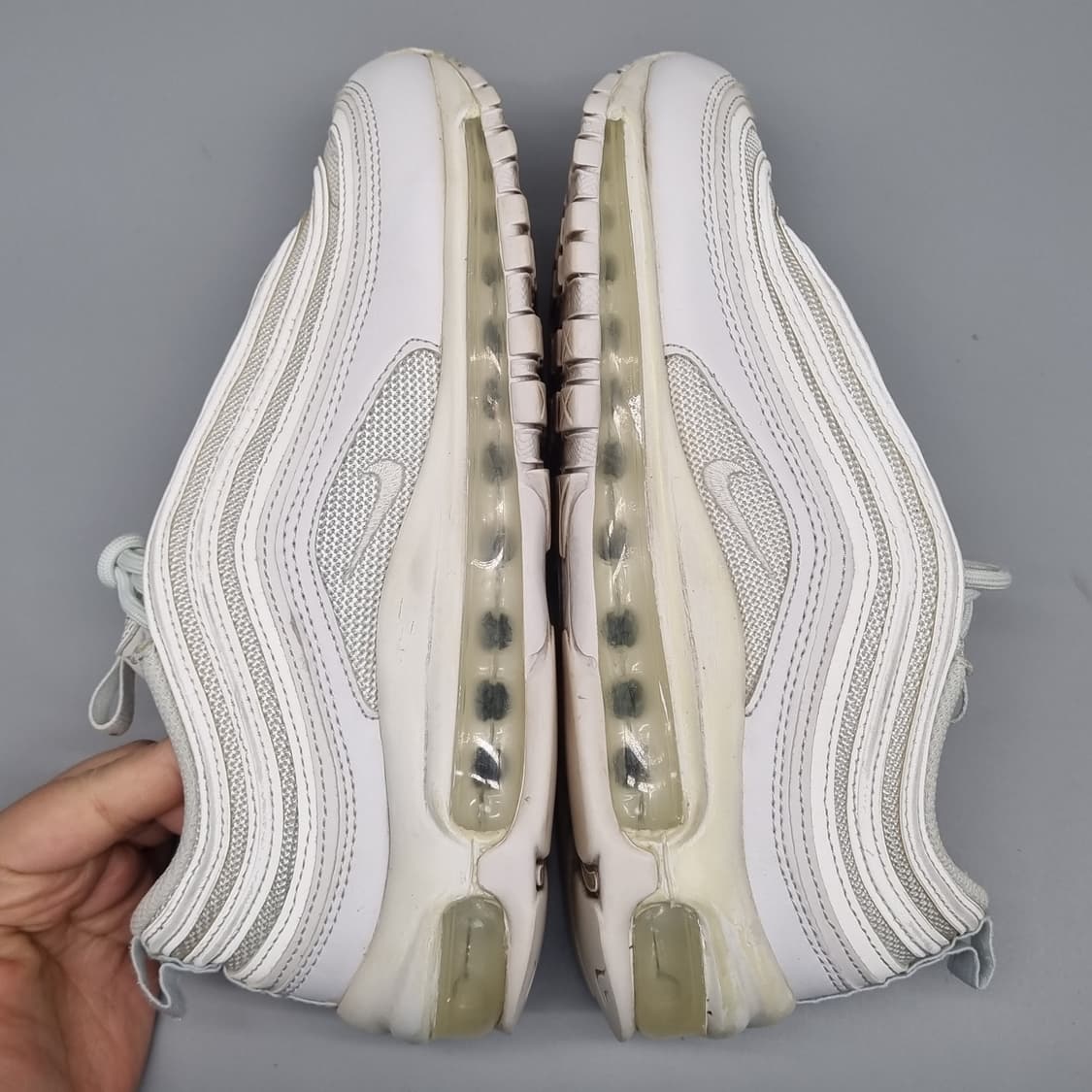 나이키 에어맥스97 트리플화이트 운동화240 상품이미지5