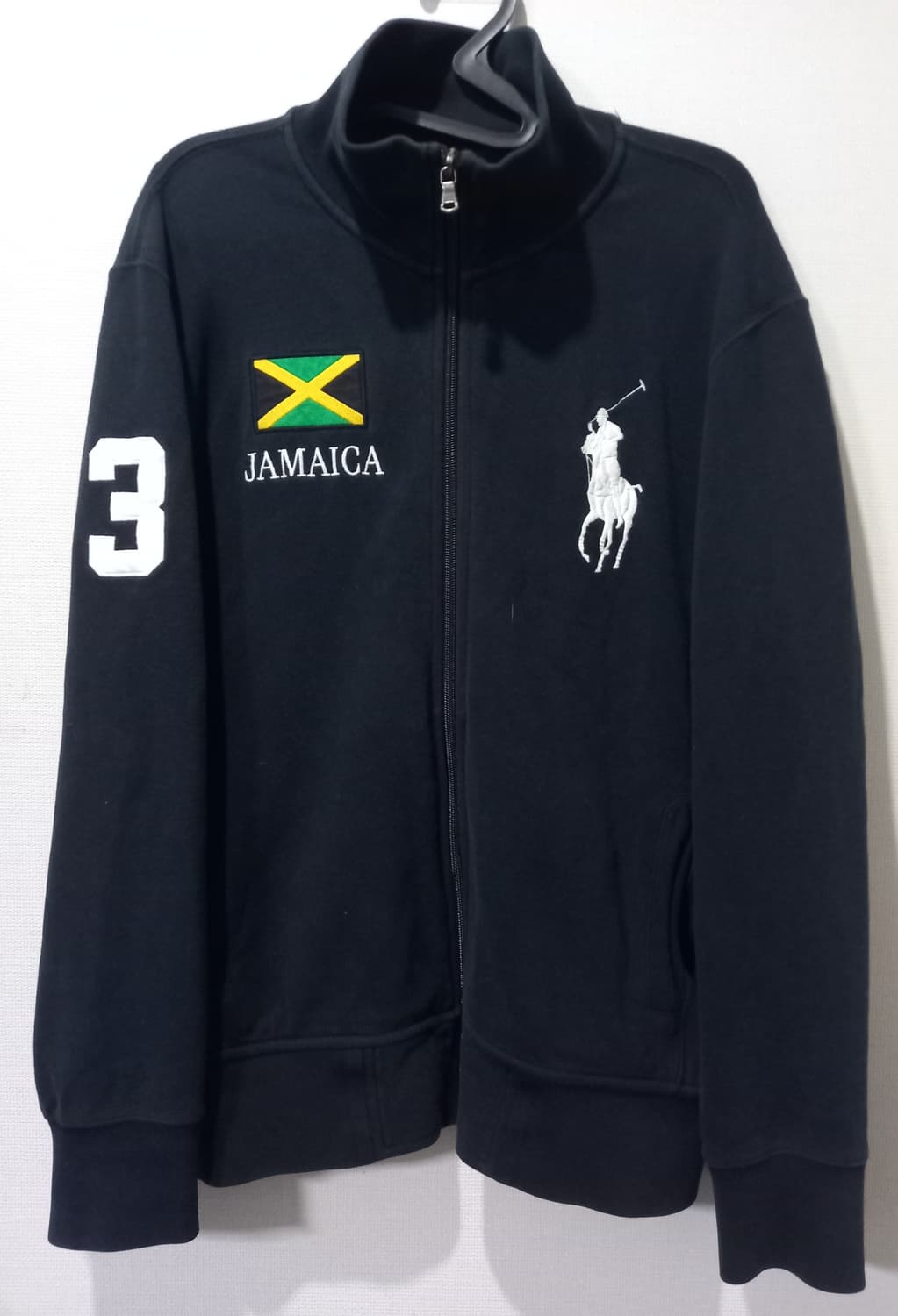 폴로 POLO 빅포니 자메이카 국기 집업 블랙 100/L 상품이미지1