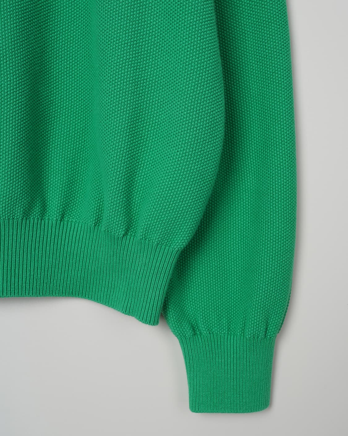 인더로우 코튼실크 니트 폴로 빈티지 그린 3사이즈 상품이미지6