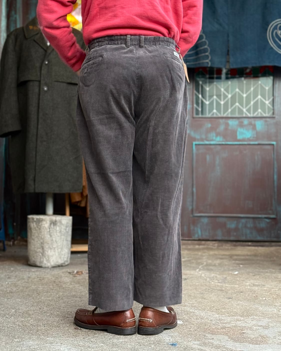 90‘s 폴로 랄프로렌 투턱 코듀로이 앤드류 팬츠 34 [초코] 상품이미지8