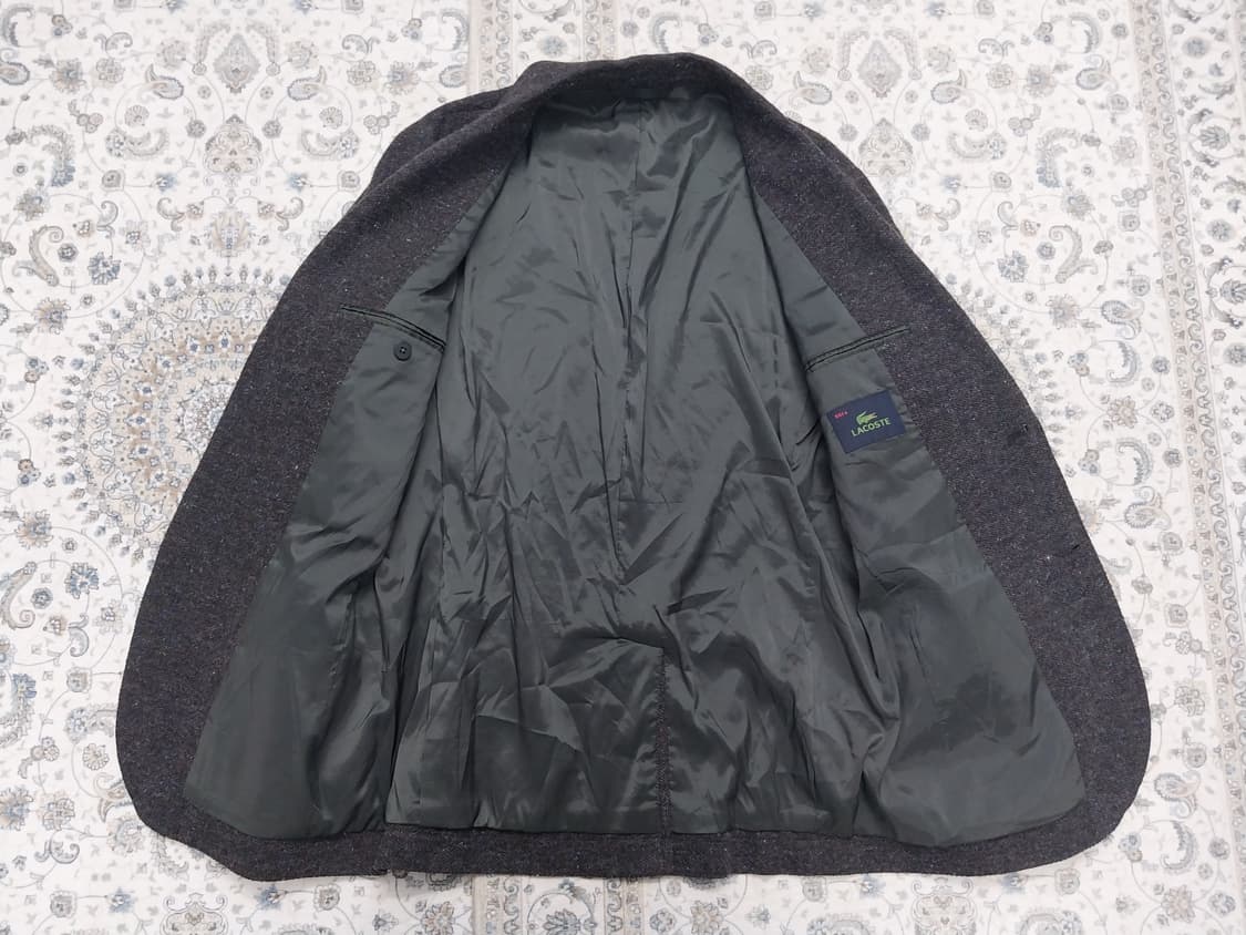 라코스테 다크 브라운 울 블레이저 자켓 (100) 상품이미지2