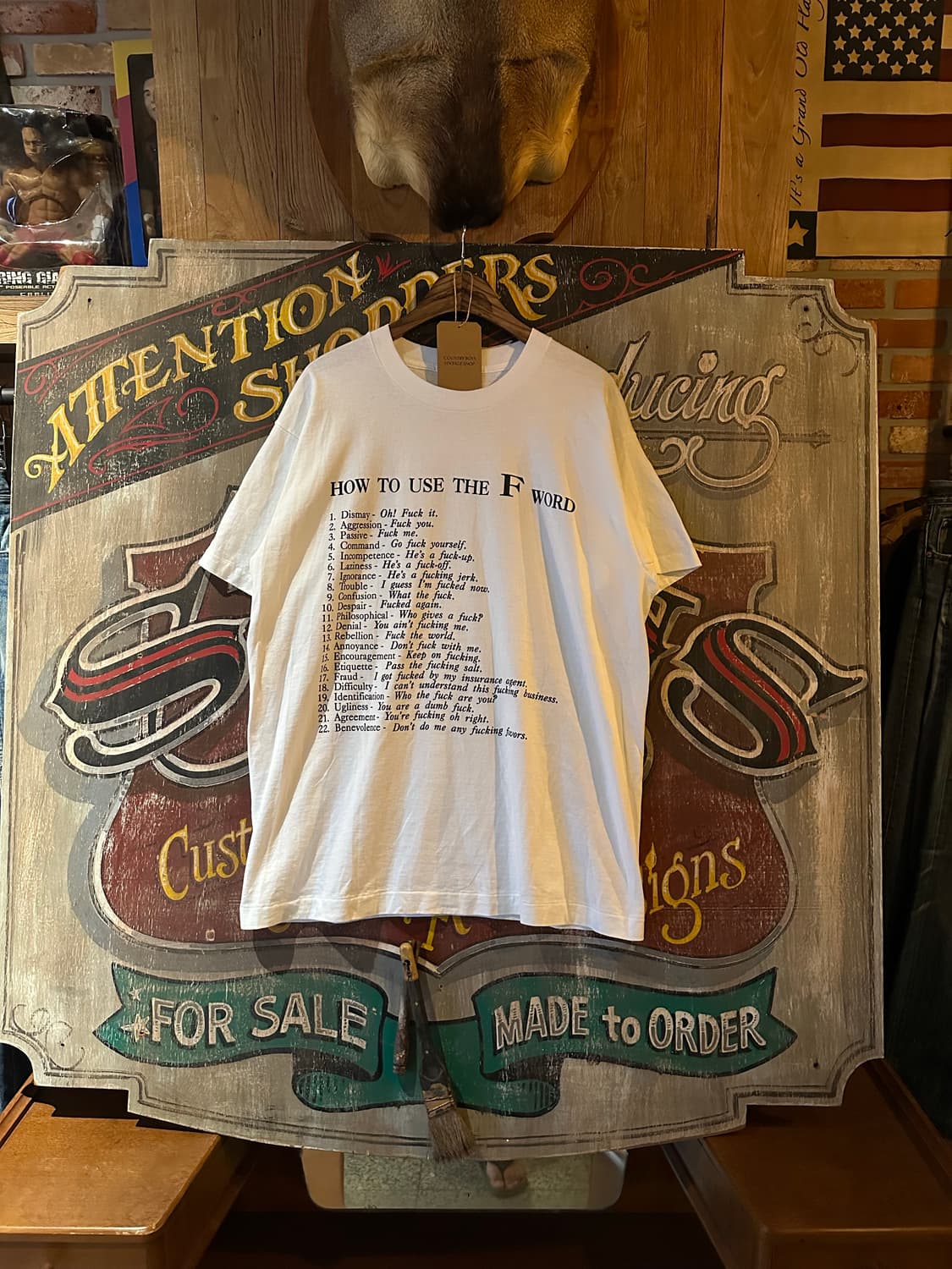 90s VINTAGE FUCK T SHIRT 상품이미지1