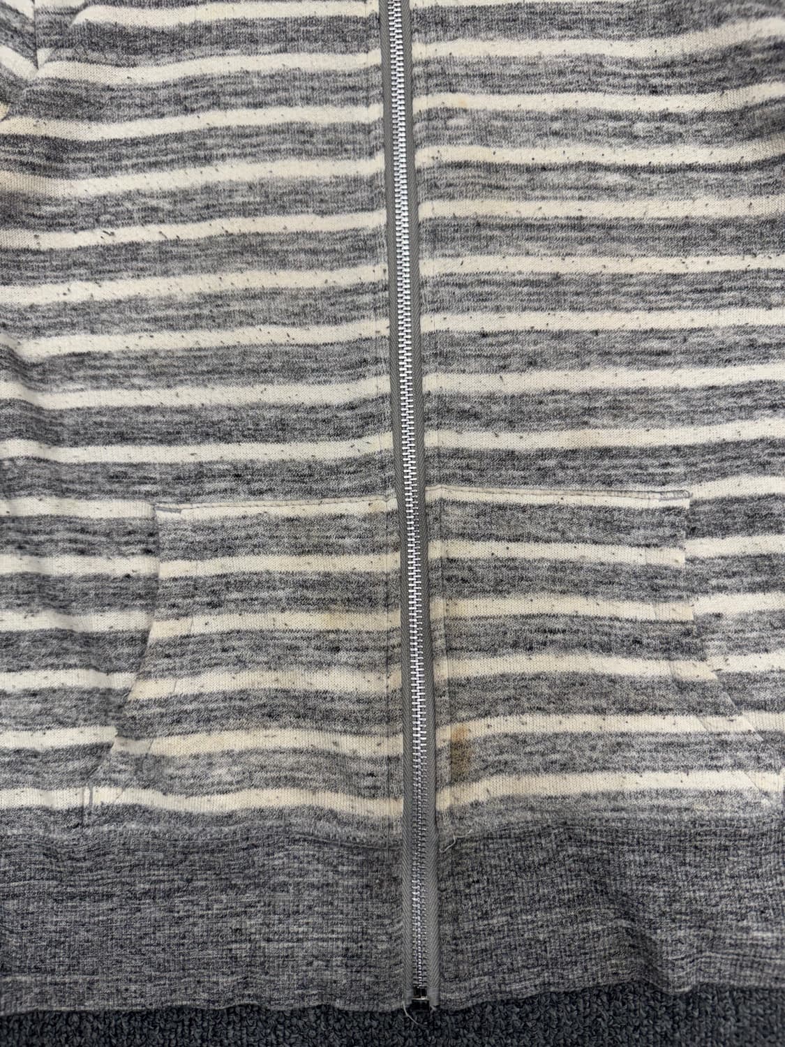 M)Sorridere 빈티지 스트라이프 패턴 여성 후드집업 상품이미지3