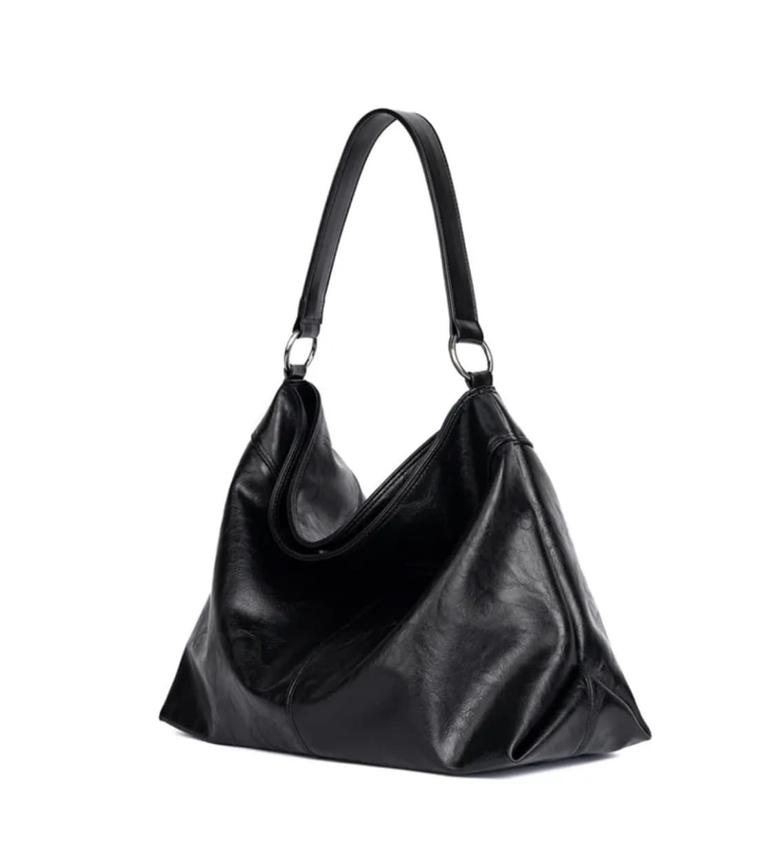 하 아카이브 컨투어 숄더백 레더 블랙 상품이미지3