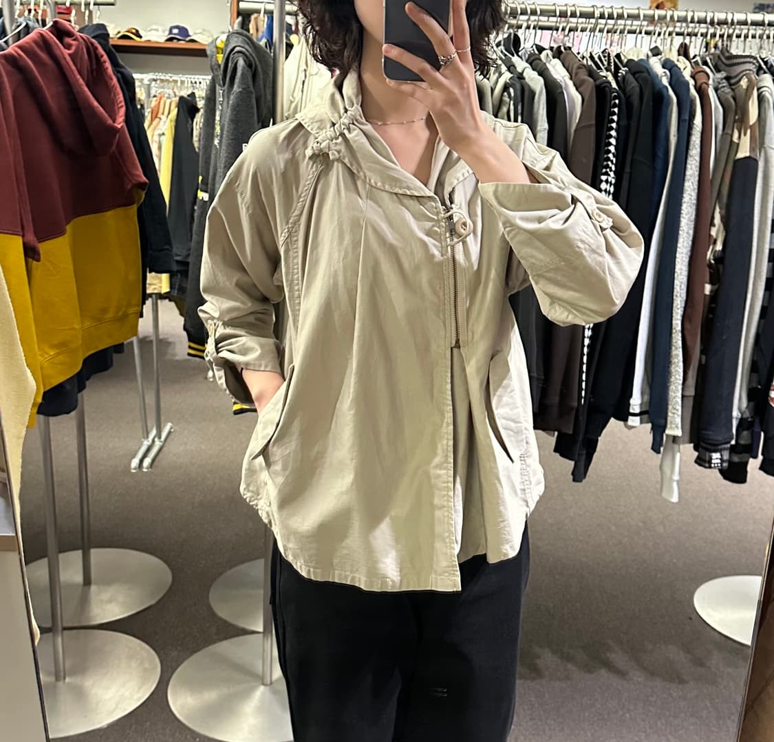 38)Japanese vintage 베이지 코튼 후드자켓 상품이미지1