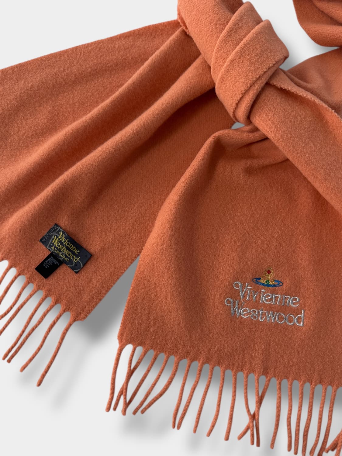 비비안 웨스트우드 오브 살몬 울 머플러 상품이미지4