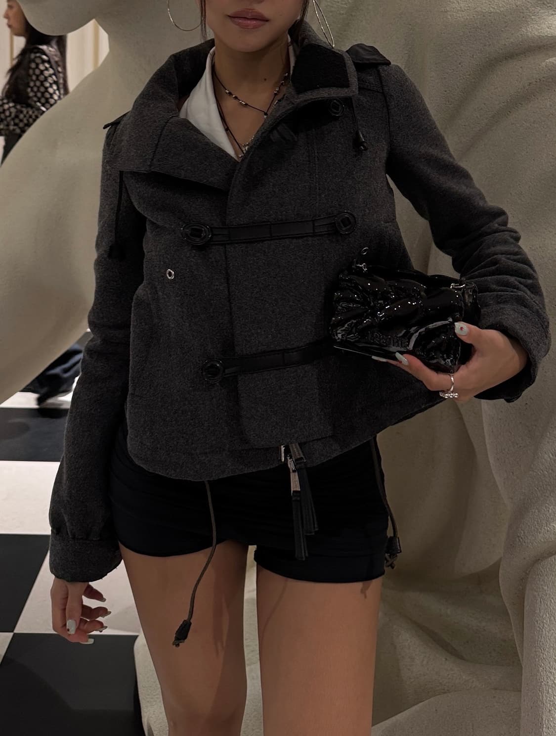 디스퀘어드2 하이넥  울 나폴레옹 자켓 상품이미지2