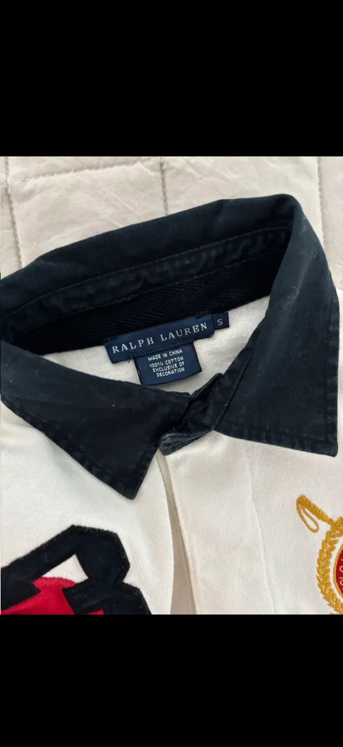 폴로 랄프로렌 럭비 폴로 셔츠 화이트 상품이미지3