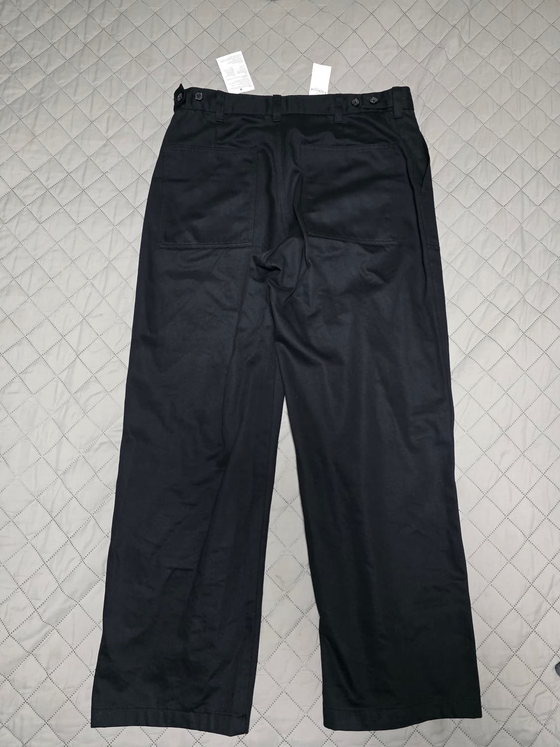 [34] 에잇세컨즈 헤비코튼 퍼티그 치노팬츠 블랙 새상품 상품이미지3