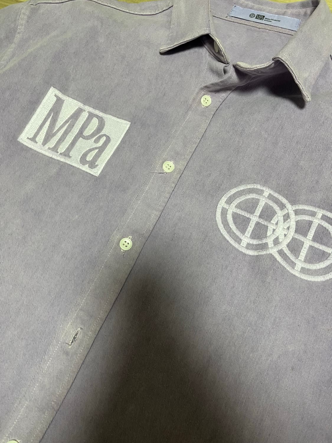 Mpa플라스틱 프로덕트 퍼플 데님셔츠L 상품이미지2