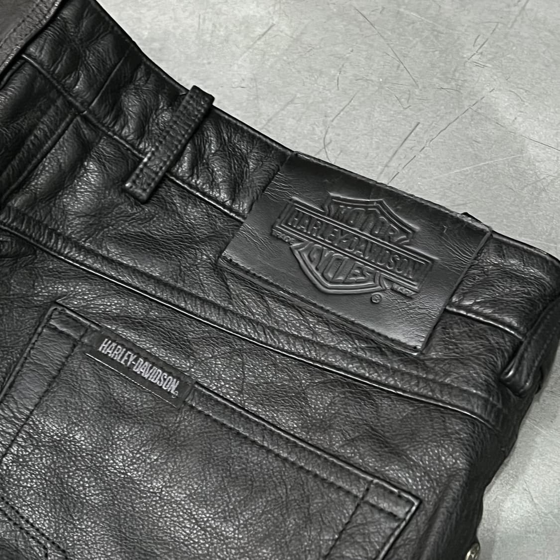  할리데이비슨 레더 바이커 팬츠 y15282 상품이미지5