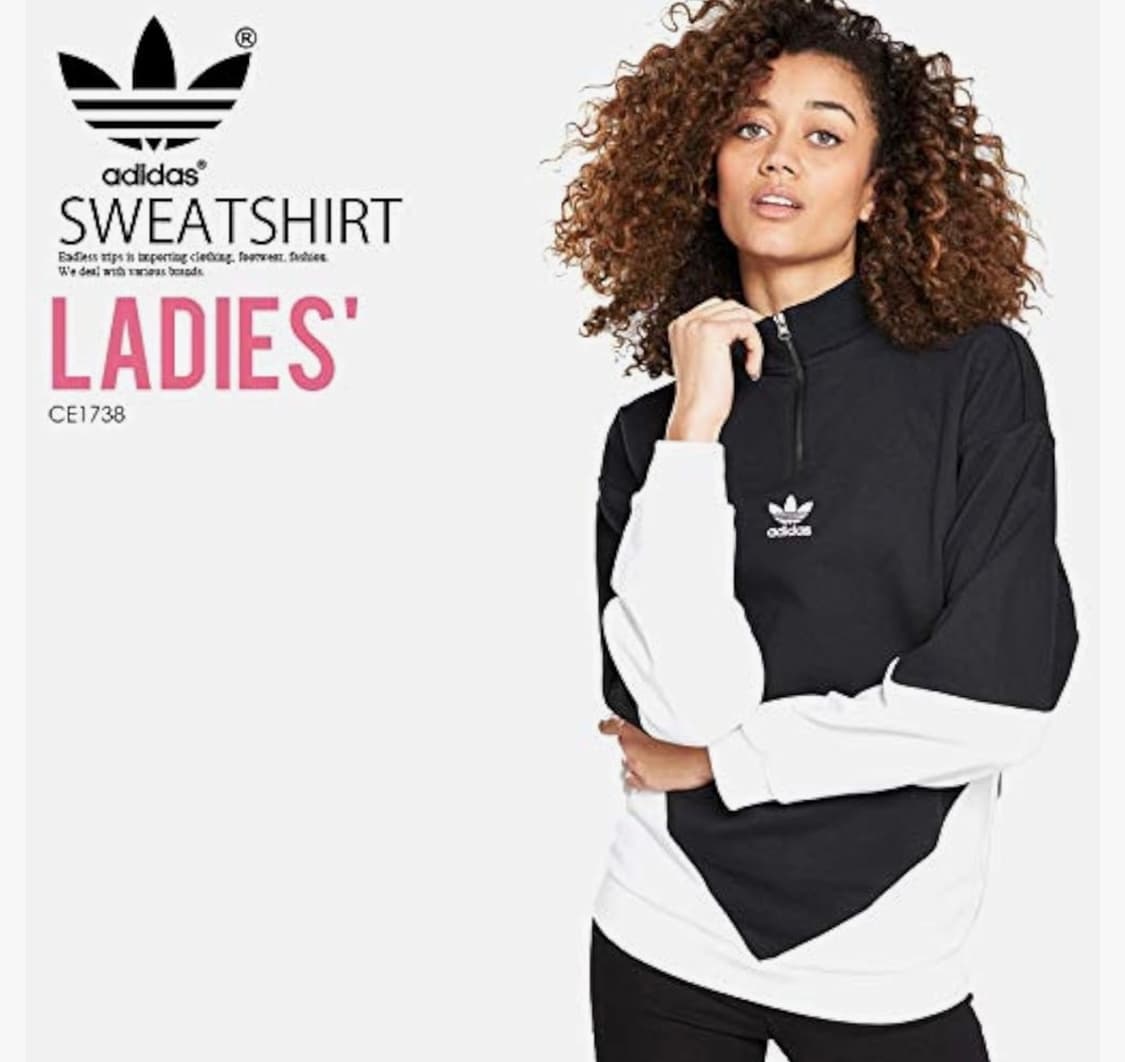 [XL] 아디다스 우먼스 콜로라도 1/2 집 탑 블랙 앤 화이트 상품이미지1