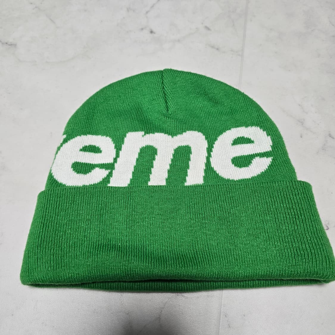 슈프림 23FW 그린 빅 로고 비니 상품이미지2