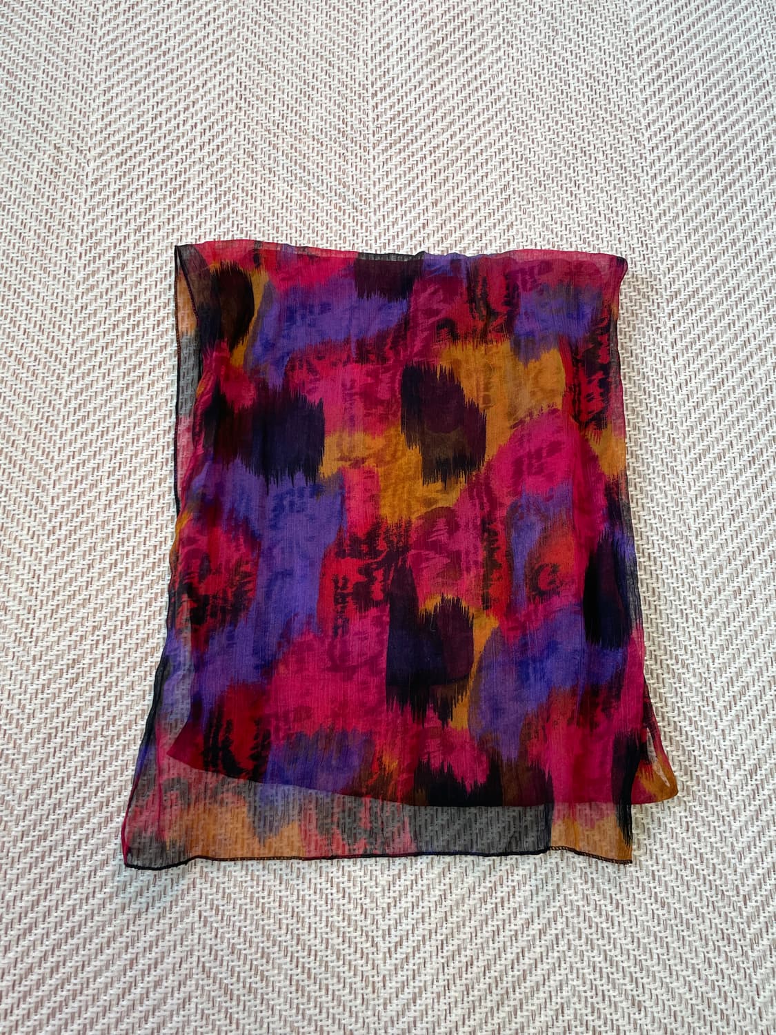 빈티지 실키 머플러  J03336 상품이미지2