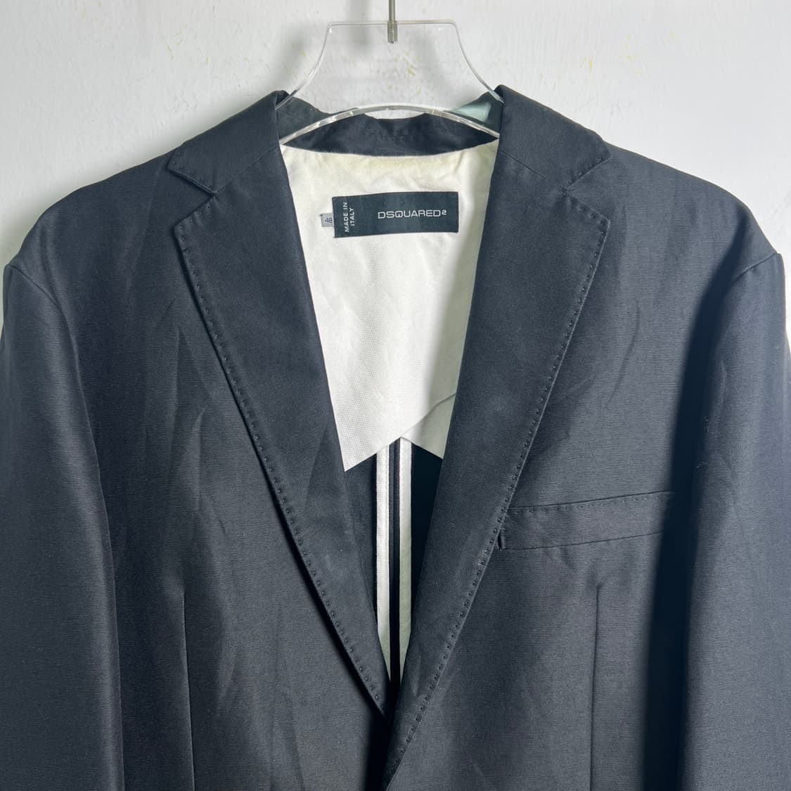 디스퀘어드2 블랙 싱글 브레스티드 테일러드 블레이저 48 상품이미지4