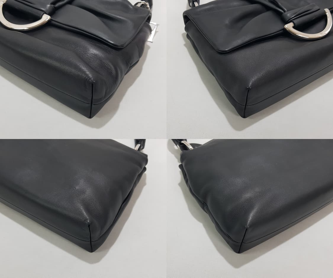 디올 D링 블랙 레더 숄더백 상품이미지9