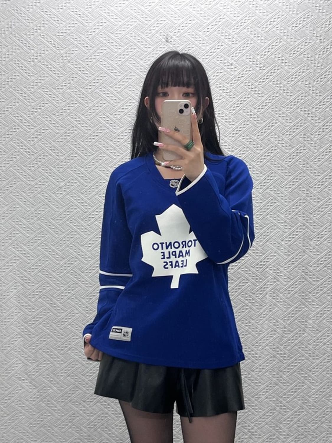 리복 NHL 토론토 메이플 리프스 하키 져지 롱슬리브 L C12096 상품이미지2