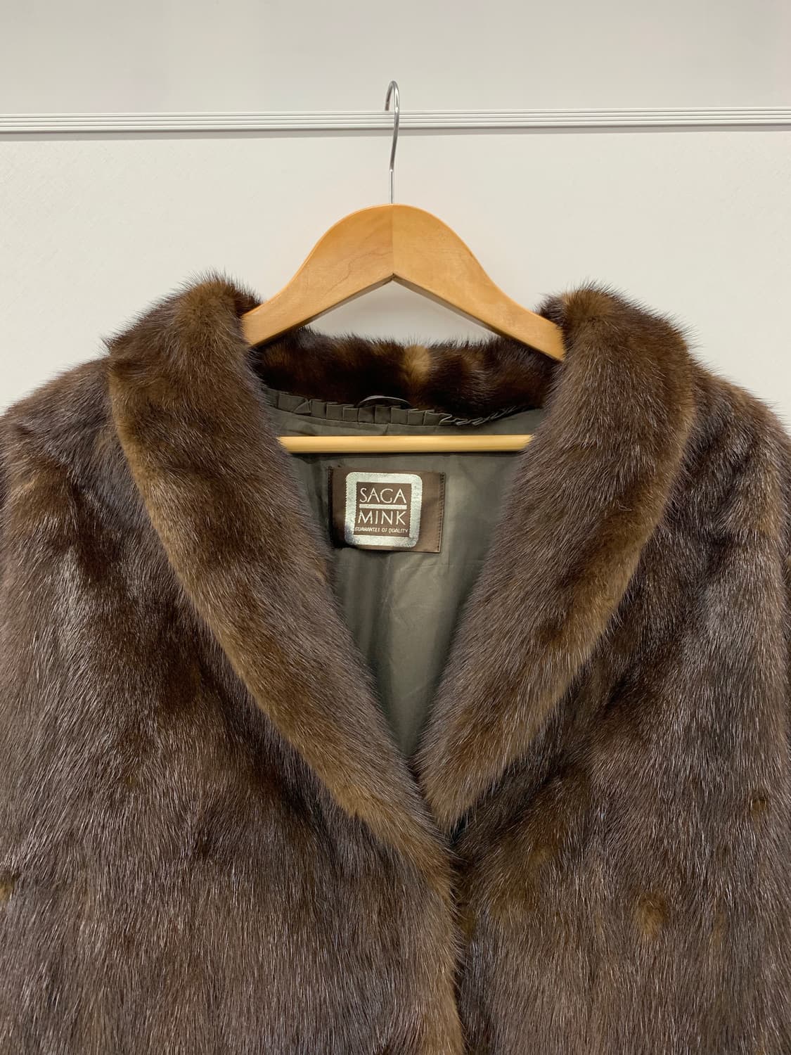 사가 밍크 테디 브라운 코트 상품이미지5