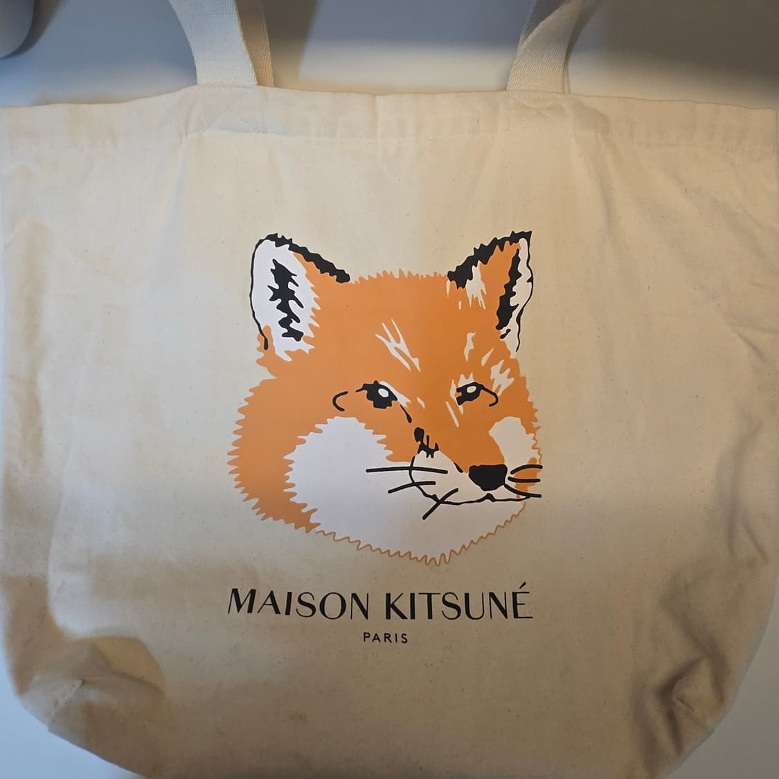 메종키츠네 폭스헤드 토트백 에크루 상품이미지1