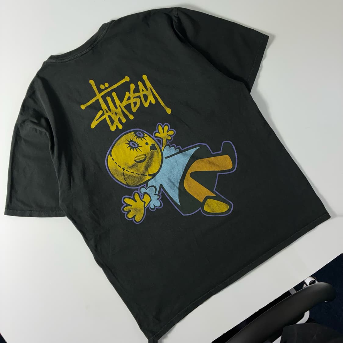 Stussy  스투시 돌리 피그먼트 다이드 차콜 반팔티셔츠 상품이미지1