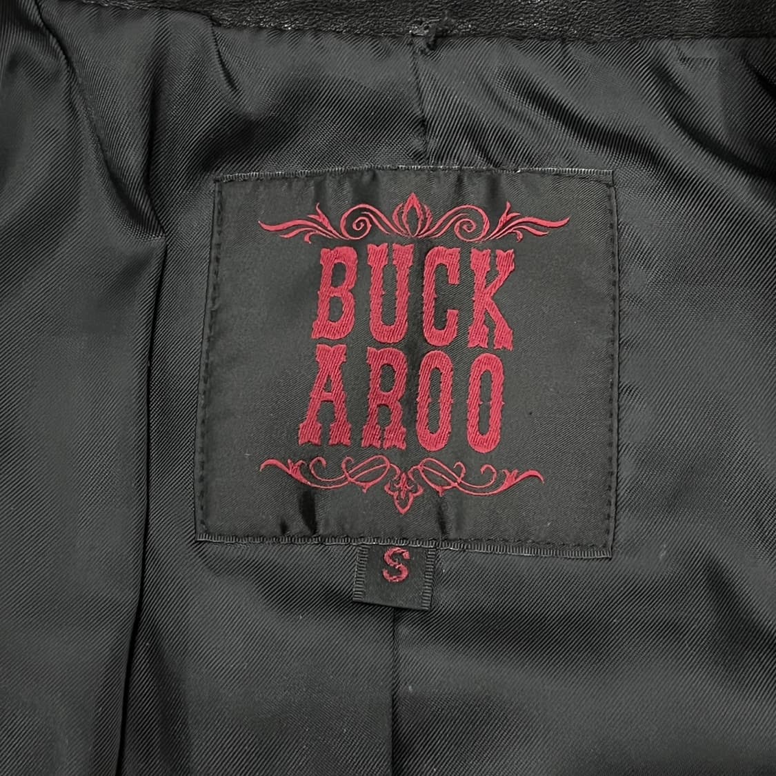 [정품/S] 버커루 블랙 가죽 자켓 라이더 스타일 b18 상품이미지5