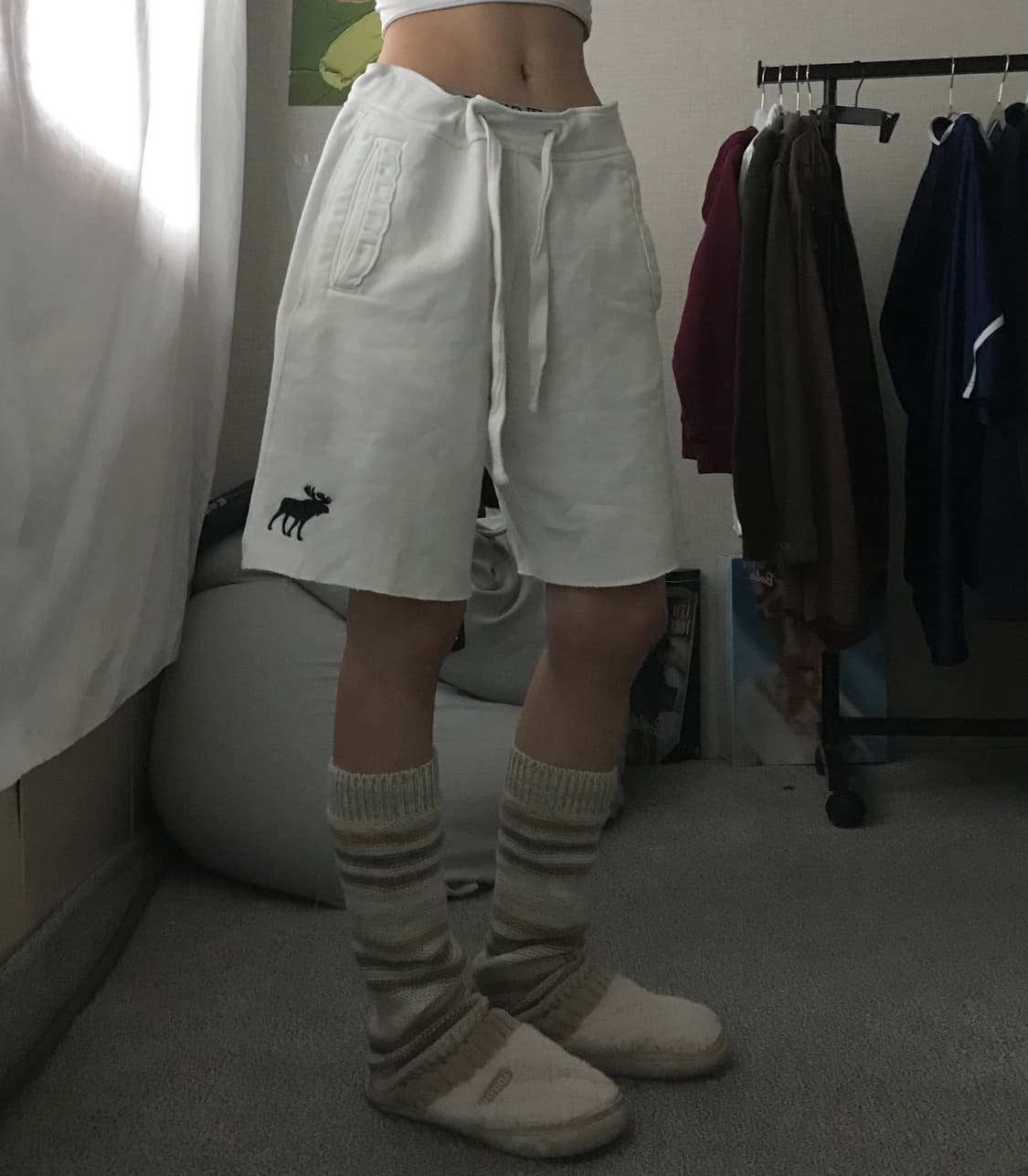 아베크롬비 화이트 하프팬츠 상품이미지2