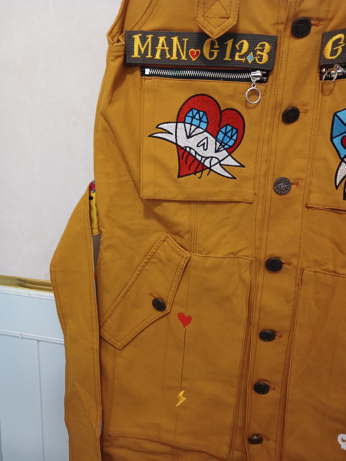 그라피스트만지 정품 여성 멜빵 치마 free 사이즈 상품이미지4