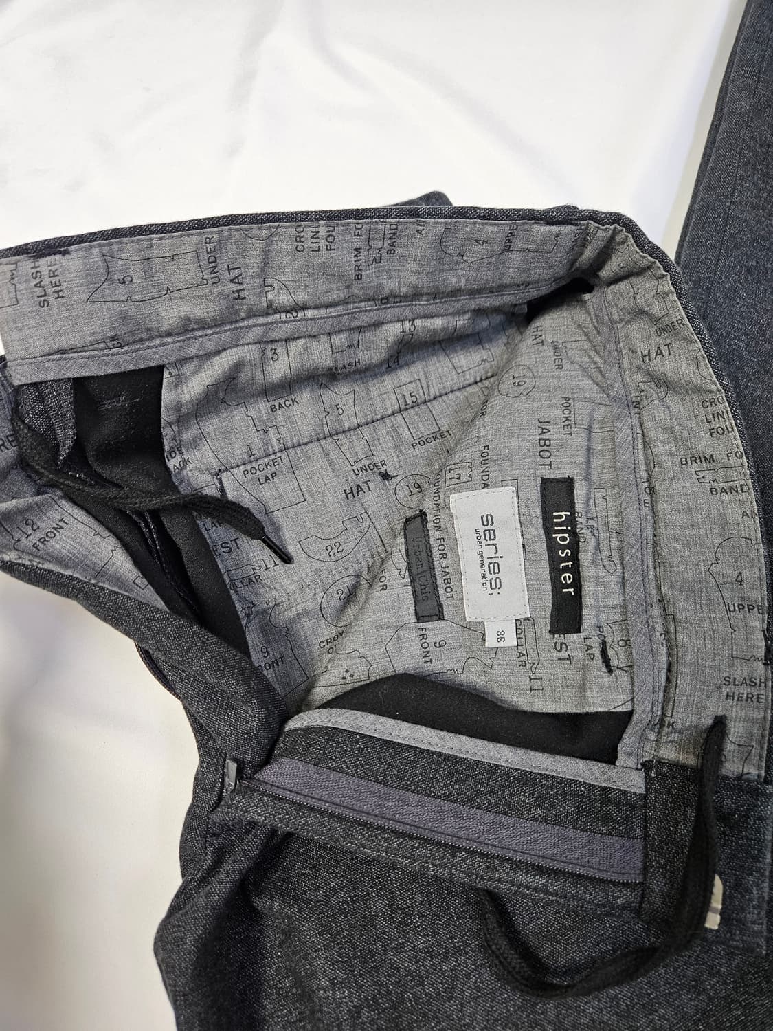 (새상품) 시리즈 series 힙스터 코튼 슬랙스 팬츠 바지 정장 86 상품이미지2