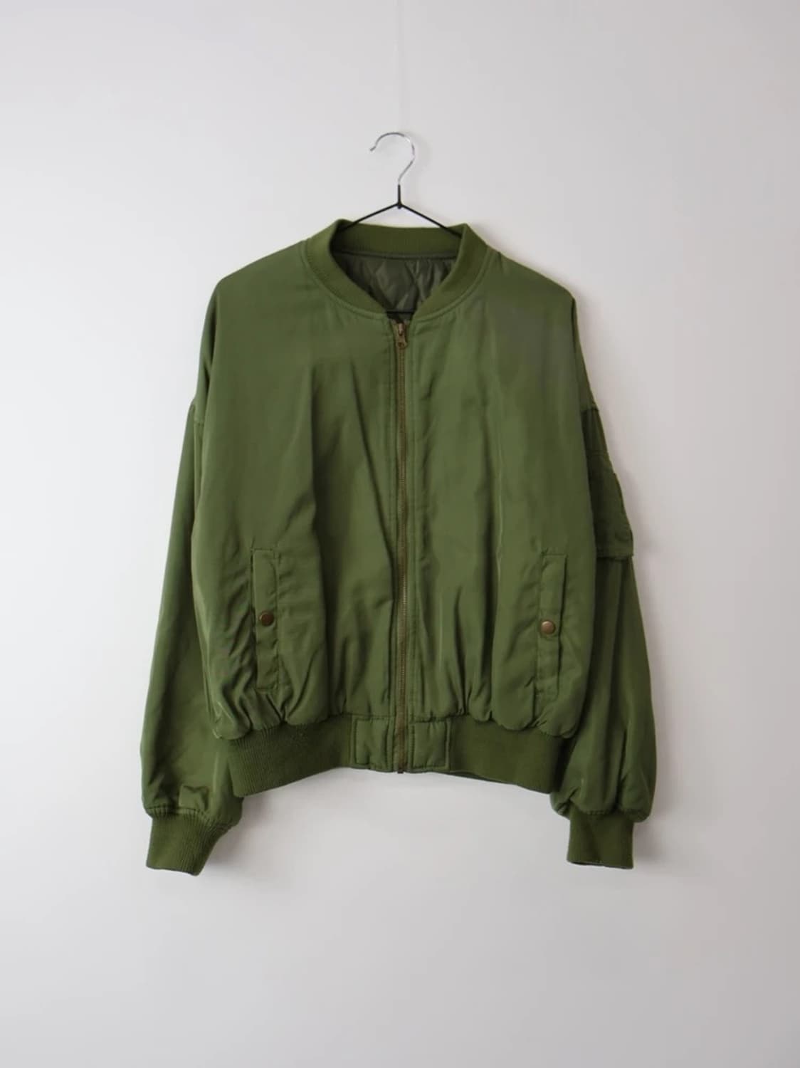 Riche Glamour Olive MA-1 Bomber Jacket 상품이미지2