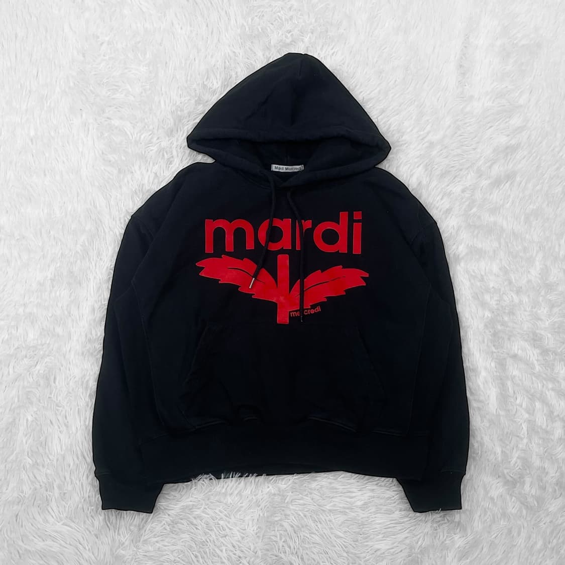 마르디메크르디 악티프 후드티 블랙 상품이미지2