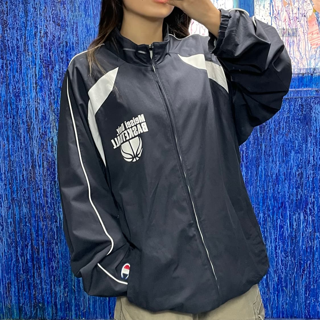 챔피온 네이비 바람막이 110 상품이미지1