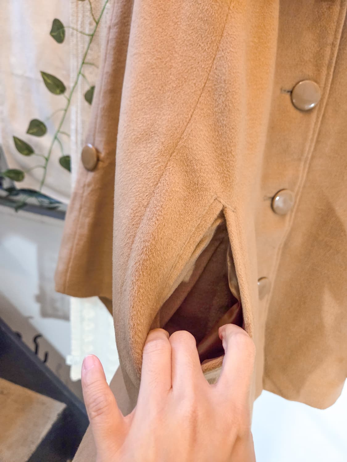 퍼카라 포인트 케이프 코트 상품이미지4