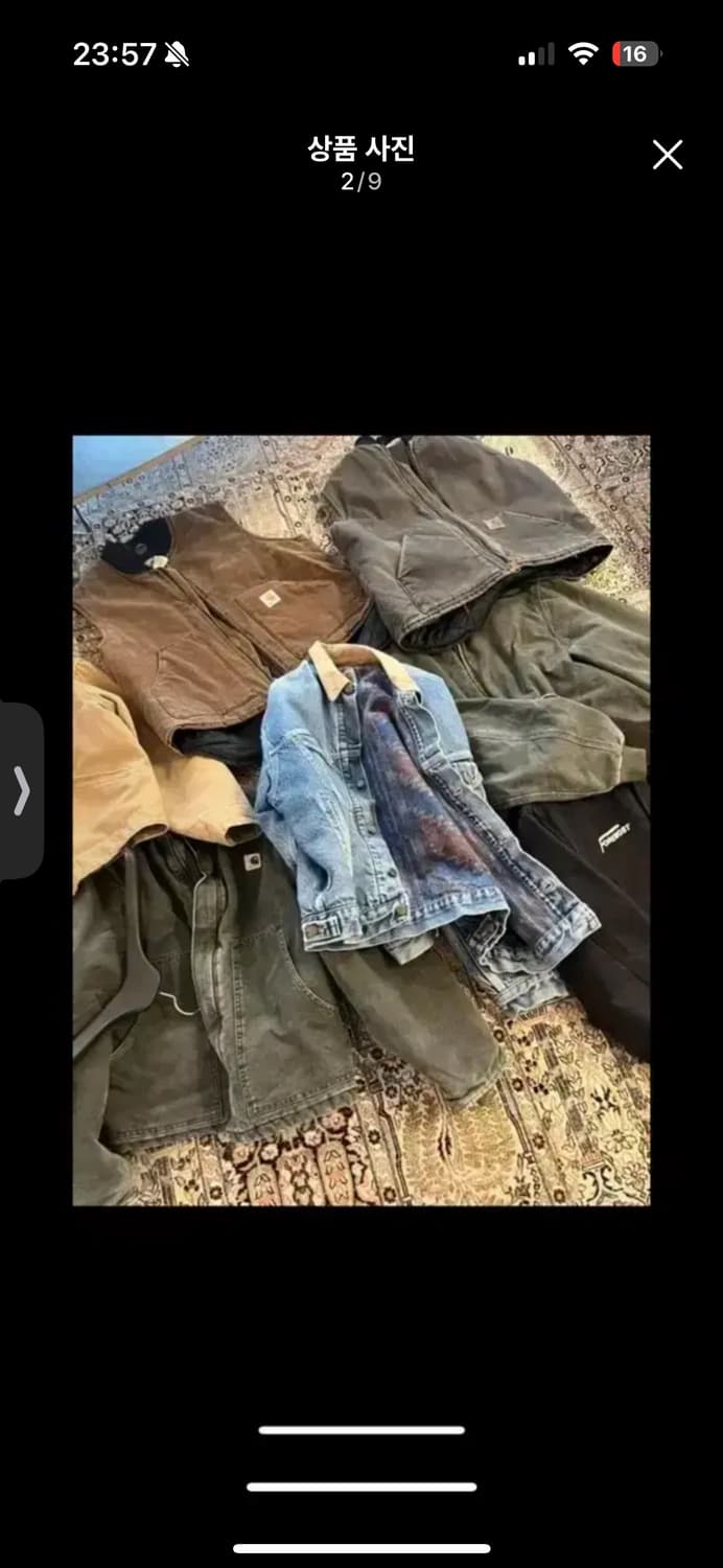 빈티지 칼하트 울라이닝 데님 자켓 상품이미지2