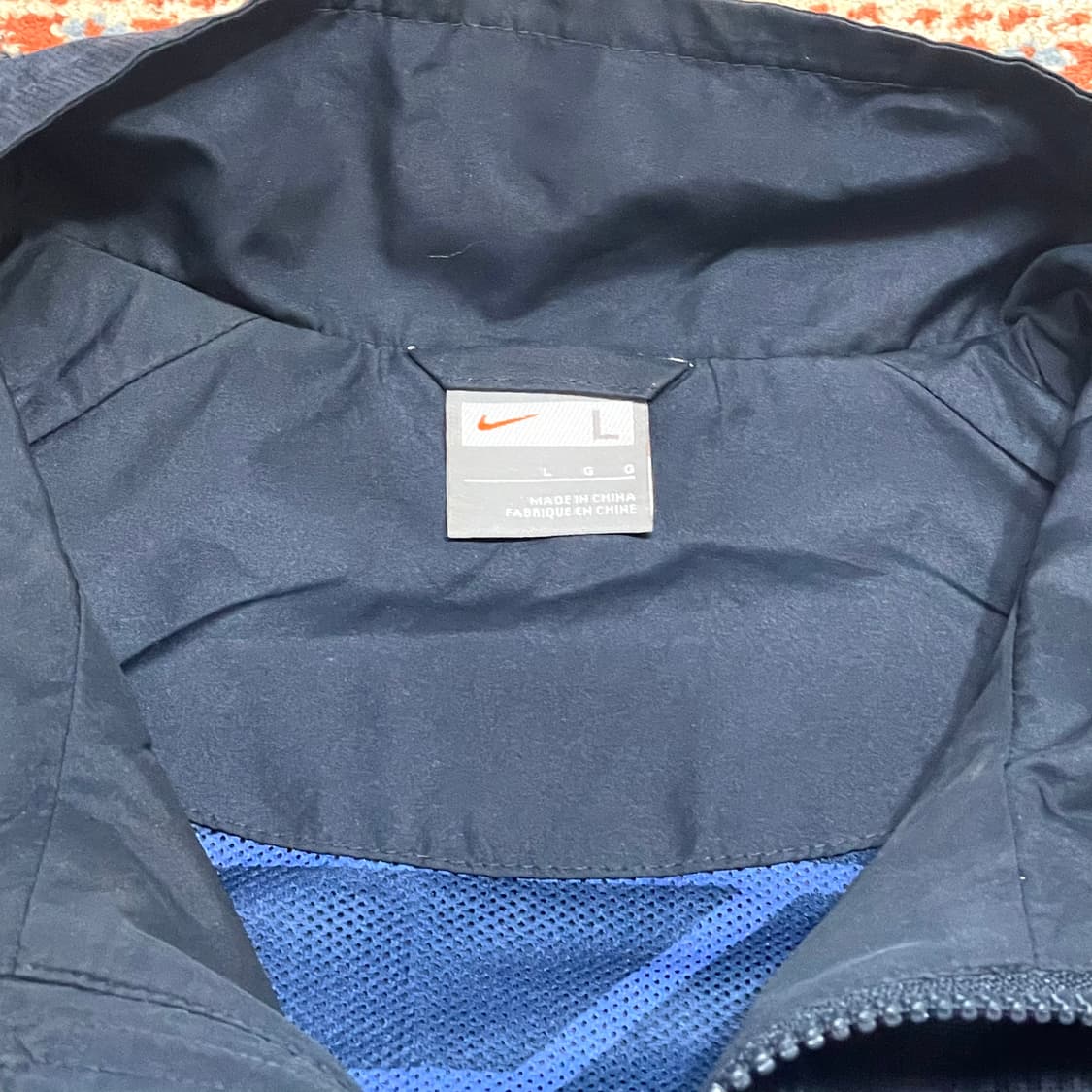 나이키 네이비 윈드브레이커 바람막이 남성L 상품이미지3